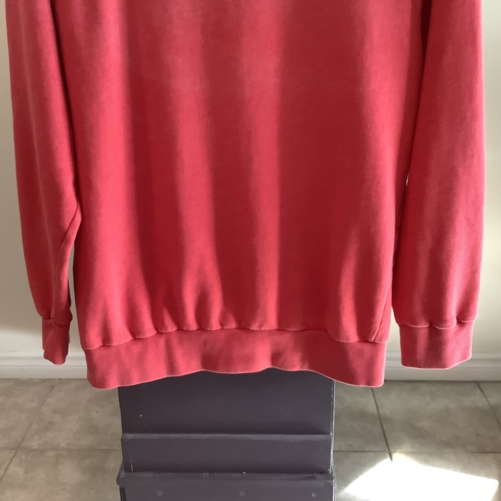 Hollister Coral Red Crewneck Sweatshirt Size S | HCO Logo | Classic Y2K Prep - Picture 10 of 15